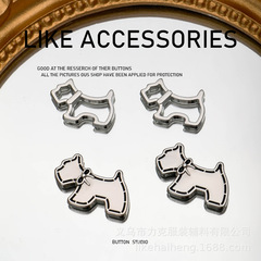 合金スコティッシュテリア犬の形のアクセサリー金属中空固体子犬 diy 手作りヘアピンジュエリーアクセサリー