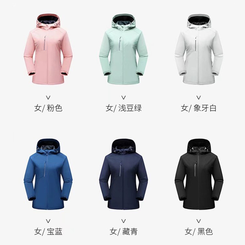 Invierno de algodón cálido de terciopelo ropa de asalto casual de moda para hombres al aire libre ropa de algodón impermeable a prueba de viento impresión