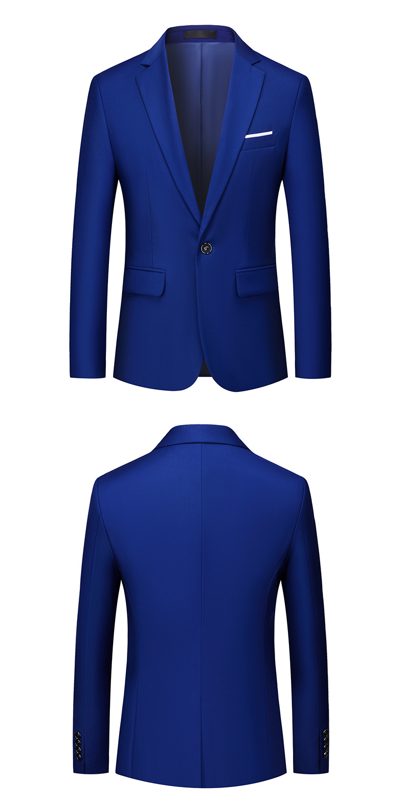 Costum bărbătesc roz, sacou dintr-o singură piesă pentru afaceri și timp liber, versiune coreeană costum slim fit mic_voghion.com