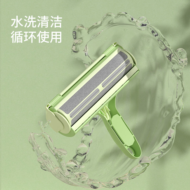 Dispositivo de pelo pegajoso para mascotas de rana, pelaje de gato, mango de pelo de perro, dispositivo de depilación de rodillo, puesto de cama, productos de afeitado y vello flotante