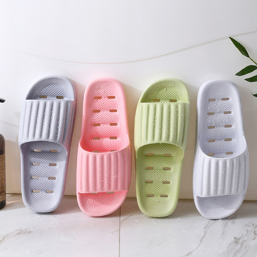 Slip-on sandals for summer home indoor comfort, couple hotel school dormitory bathroom shower sandals for men and women, thick soles cool sandals