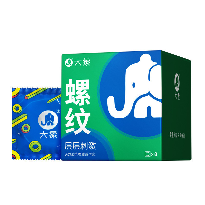 Elefante Condón 3D Sexual Interest Partículas 001 Ácido hialurónico ultrafina para mujeres Orgasmo Fantasy Long Condón hombre grande