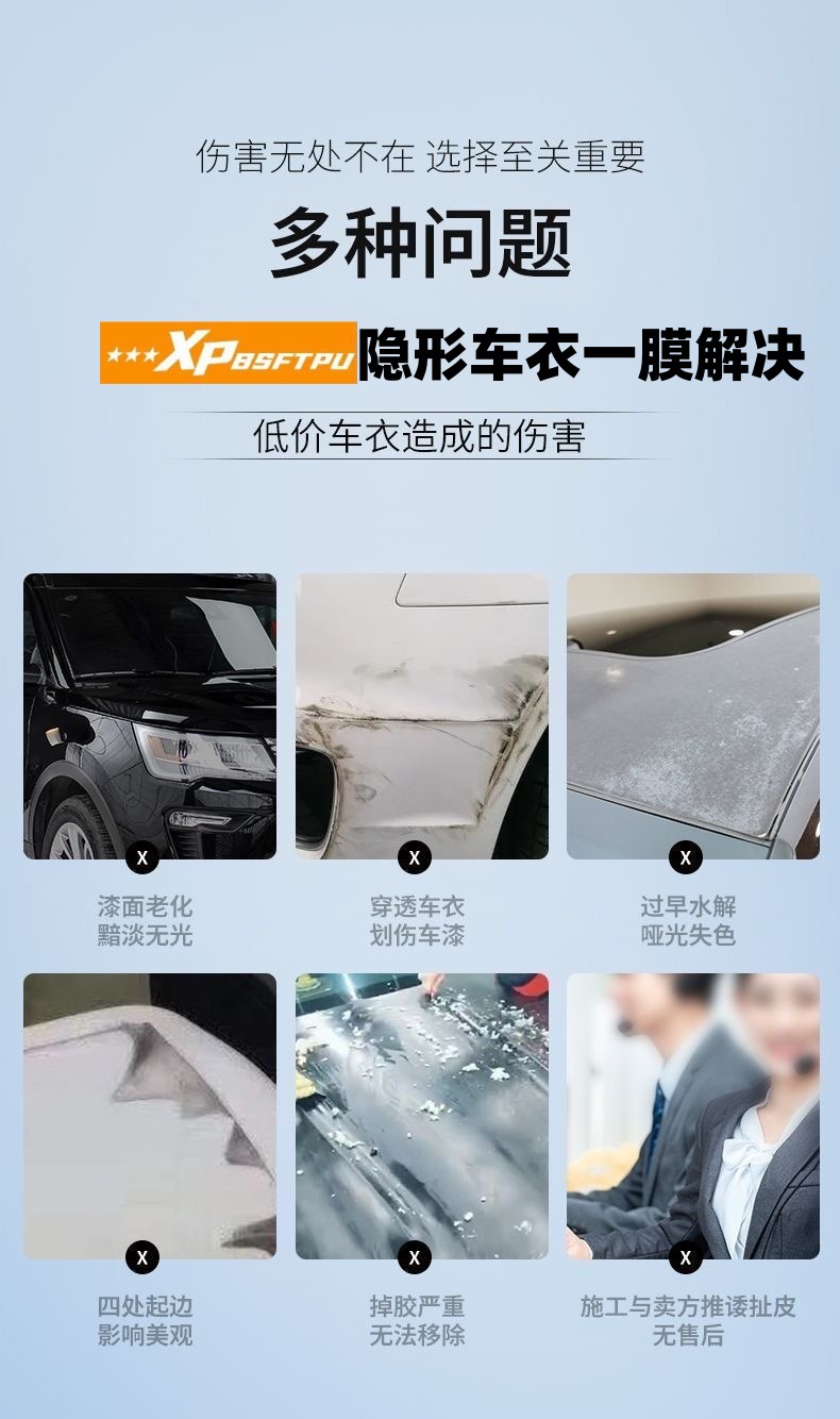 Invisible Car Film, Imported Tpu Paint Protection Film, Full Body Matte Film, Car Film, Transparent Self-Repairing Film