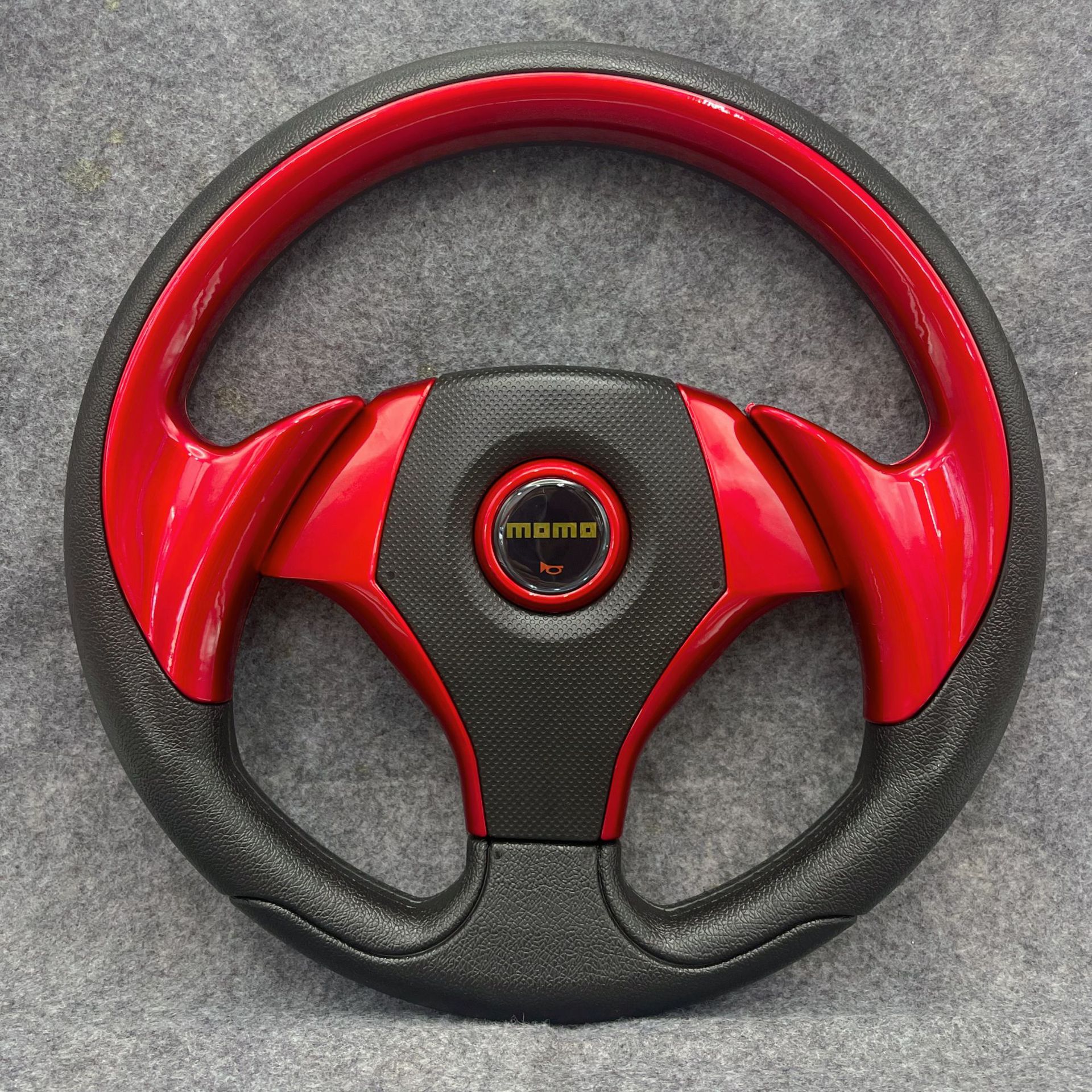Customized Car Steering Wheel PU Imitation Racing Steering Wheel for Kart Racing Games 13inch Universal Steering Wheel