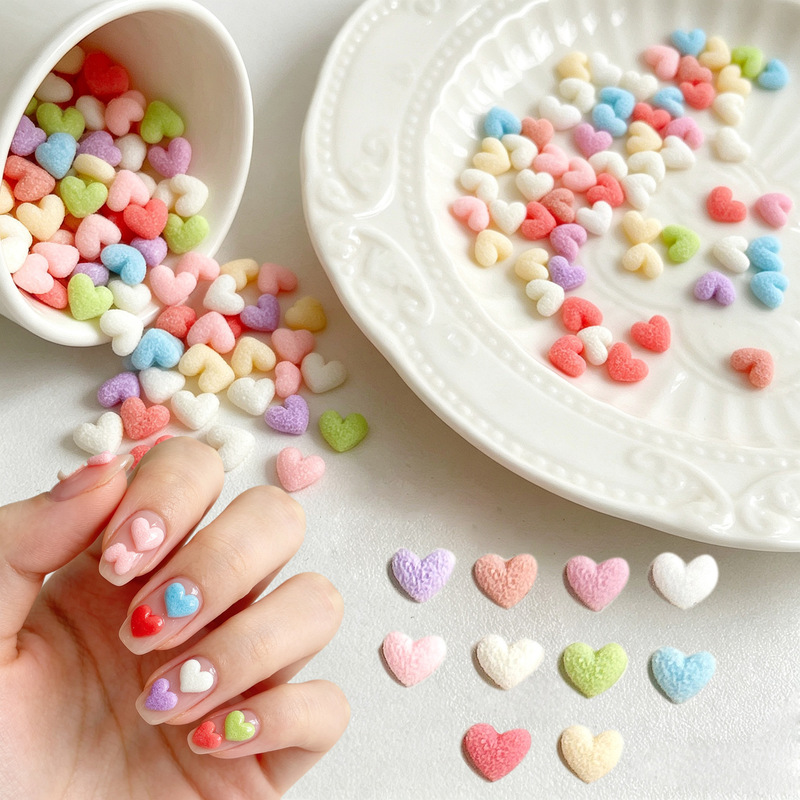 3D Small Heart Nail Art Rhinestones, Same Style as on Xiaohongshu, Simple Girl-Style Resin Colored Rhinestones, Irregular Flat-Back Rhinestones 3D Small Heart Nail Art Rhinestones, Same Style as on Xiaohongshu, Simple Girl-Style Resin Colored Rhinestones, Irregular Flat-Back Rhinestones