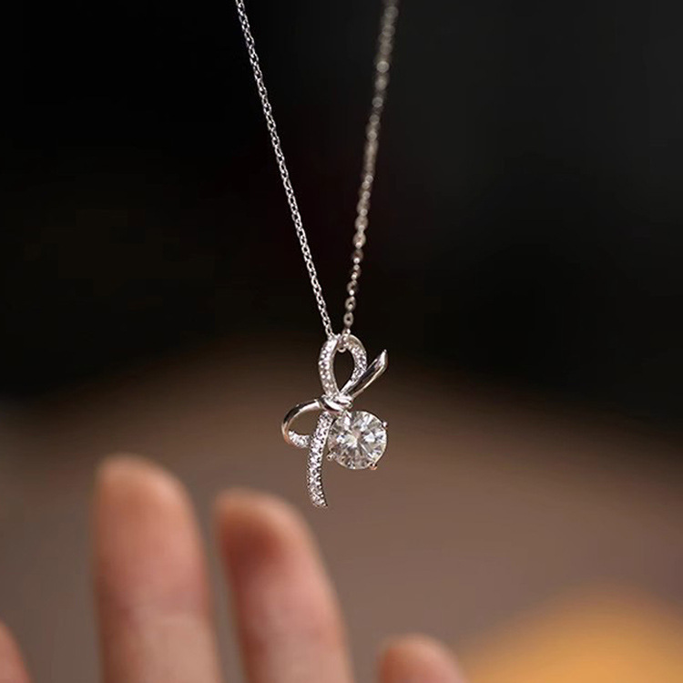 Collier nœud X85 1 carat [avec chaîne]