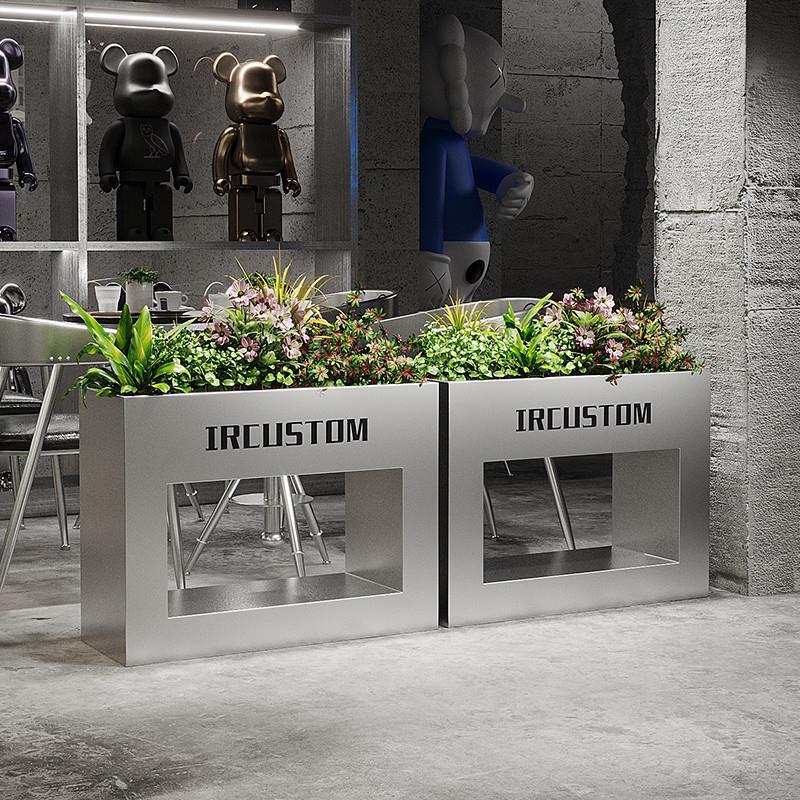 Outdoor flower box indoor wrought iron fence sales department commercial street green isolation flower trough combination outside direct selling Outdoor flower box indoor wrought iron fence sales department commercial street green isolation flower trough combination outside direct selling