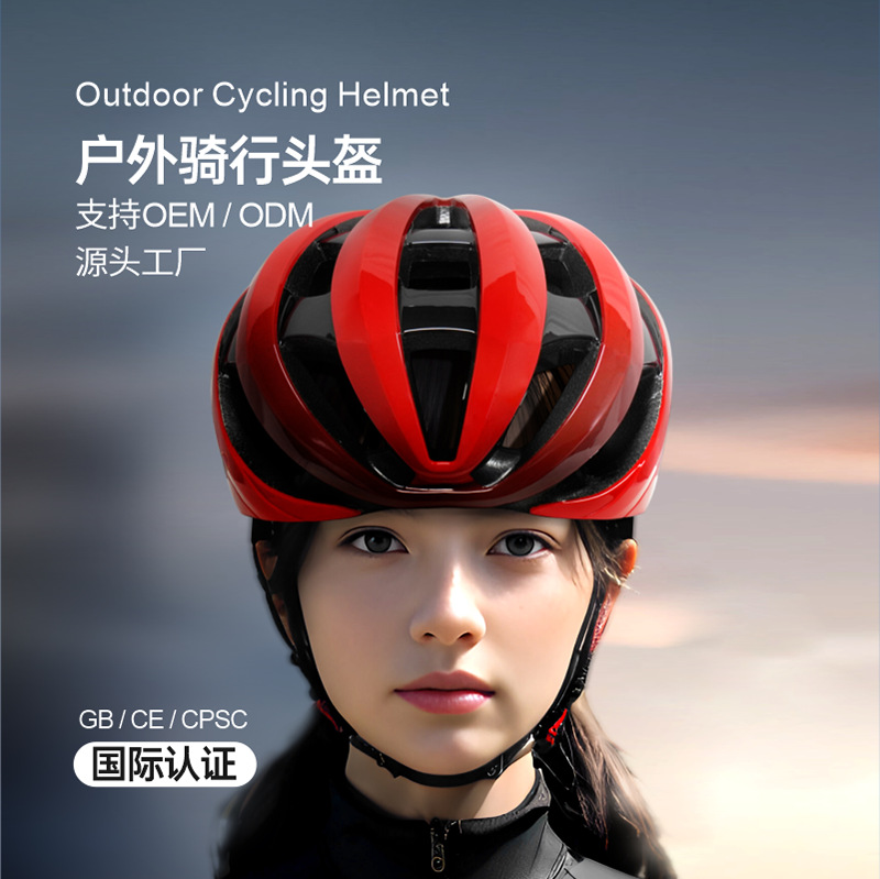 One-piece bicycle riding helmet road mountain bike helmet urban commuter helmet unisex
