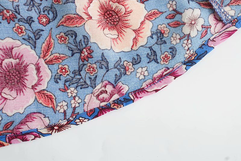 slim printing long-sleeved dress NSAM20720