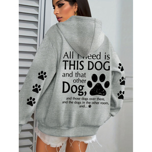 E 44563 Paw Print Hoodie צӡ�Bñ�l�¿羳���uͨ��