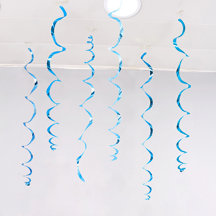 Decoración navideña vórtice PVC espiral colgante decoración de ventanas de flores de corredor diseño de decoración de techo a medida