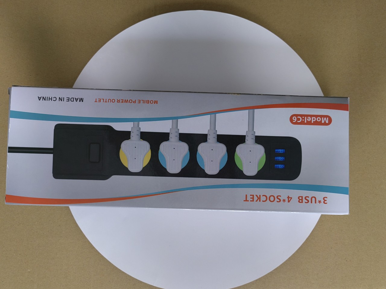 Regleta de Enchufes con Interruptor para Comercio Transfronterizo, Venta al por Mayor, Extensión de Enchufe Multi-toma, USB Inteligente, Aplicable en Múltiples Países