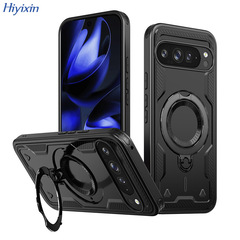 Google Pixel 9A 保護ケース 360 度回転スタンド Pixel 10 デイリーリング落下防止携帯電話ケースに最適