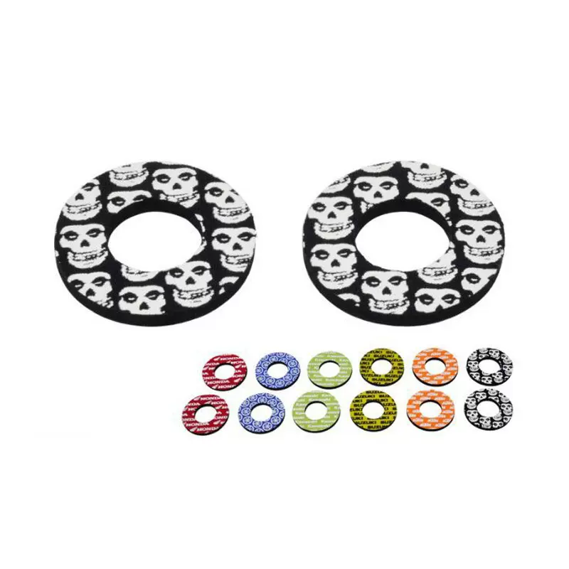 定制越野摩托车手把胶防磨垫圈配件 骑士车虎口防磨圈骷髅甜甜圈
