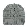 Demi-season woolen ponytail, universal sports knitted hat, scarf, European style, ear protection