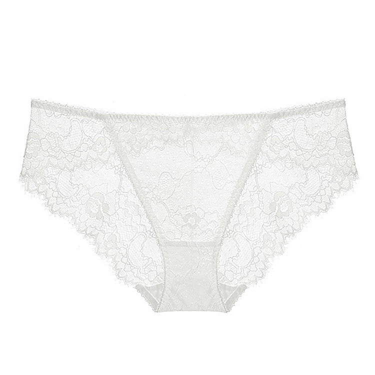 Ropa interior de mujer de comercio exterior sexy encaje transparente tentación calzoncillos transfronterizos de cintura baja ultrafina con cadera pantalones huecos