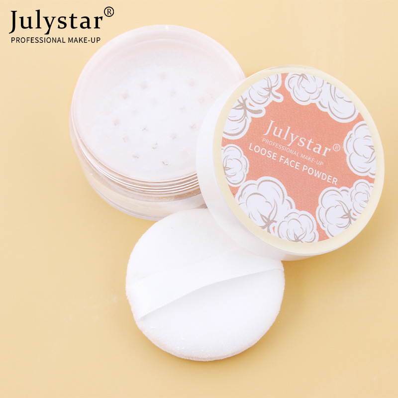 Correttore Julystar nude chiaro, snellente, opaco, waterproof, resistente al sudore, cipria fissante, trucco colorato_voghion.com