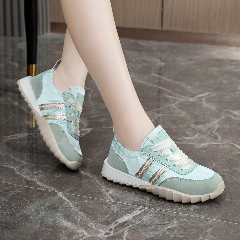 Xqh706 Nuove Nuove Scarpe da Ginnastica Bianche Traspiranti Primavera Estate Sportive Casual da Donna con Suola Spessa e Aumento di Altezza_voghion.com