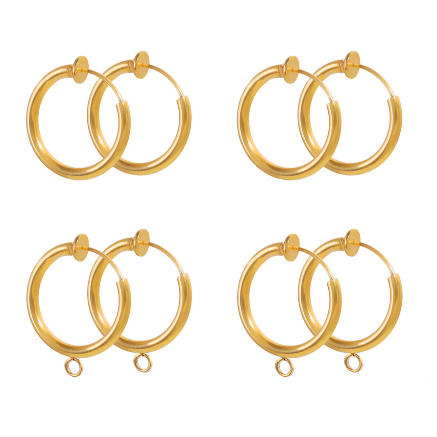 10 PCS/Package Stainless Steel Geometric Ear Clip-Accessories Simple Style display picture 6