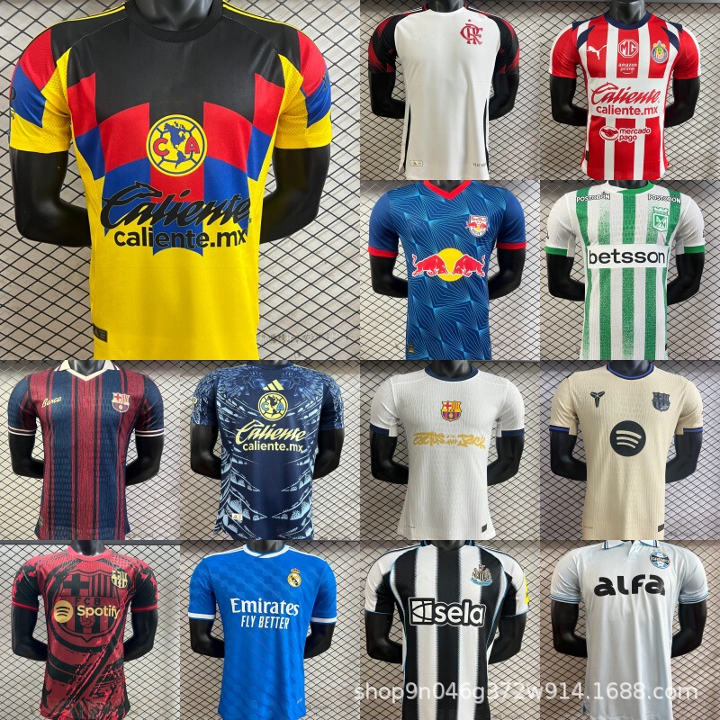 Brazilian League America Corinthians Chivas Real Madrid Liverpool Paris Home and Away Cross-Border Popular Football Jerseys Brazilian League America Corinthians Chivas Real Madrid Liverpool Paris Home and Away Cross-Border Popular Football Jerseys