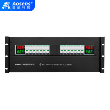 Aosens奥盛 机柜配电单元PDU 4U配电箱交流1P空开电流电压表 双路