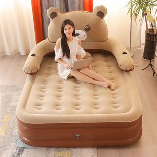 Camping Thickened Air Bed Portable Inflatable Bed Height Thickened Household Double Folding Outdoor Floor Shop Single Person