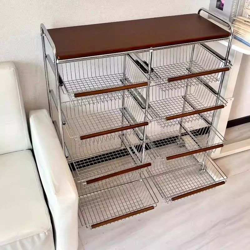 Storage Rack, Second-Hand Small Trolley, Living Room Mobile Wheeled Snack Storage Rack, Multi-Layer Household Bedroom Kitchen Storage Rack