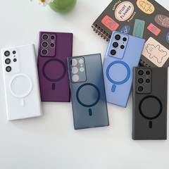 適用三星S24ultra手機殼PC磨砂s23plus膚感s24+小眾s22硬殼s23pro