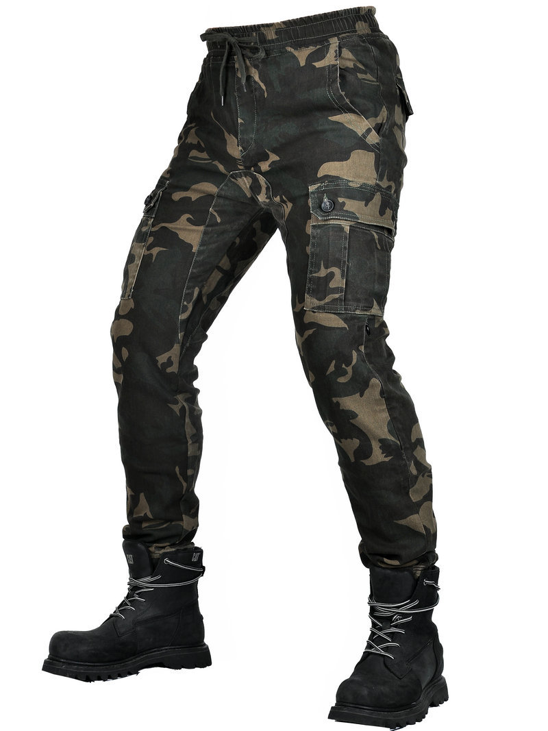 LOONG BIKER Riding jeans motocicleta herramientas motocicleta montar pantalones de camuflaje resistente a la caída pantalones de carreras fuera de carretera