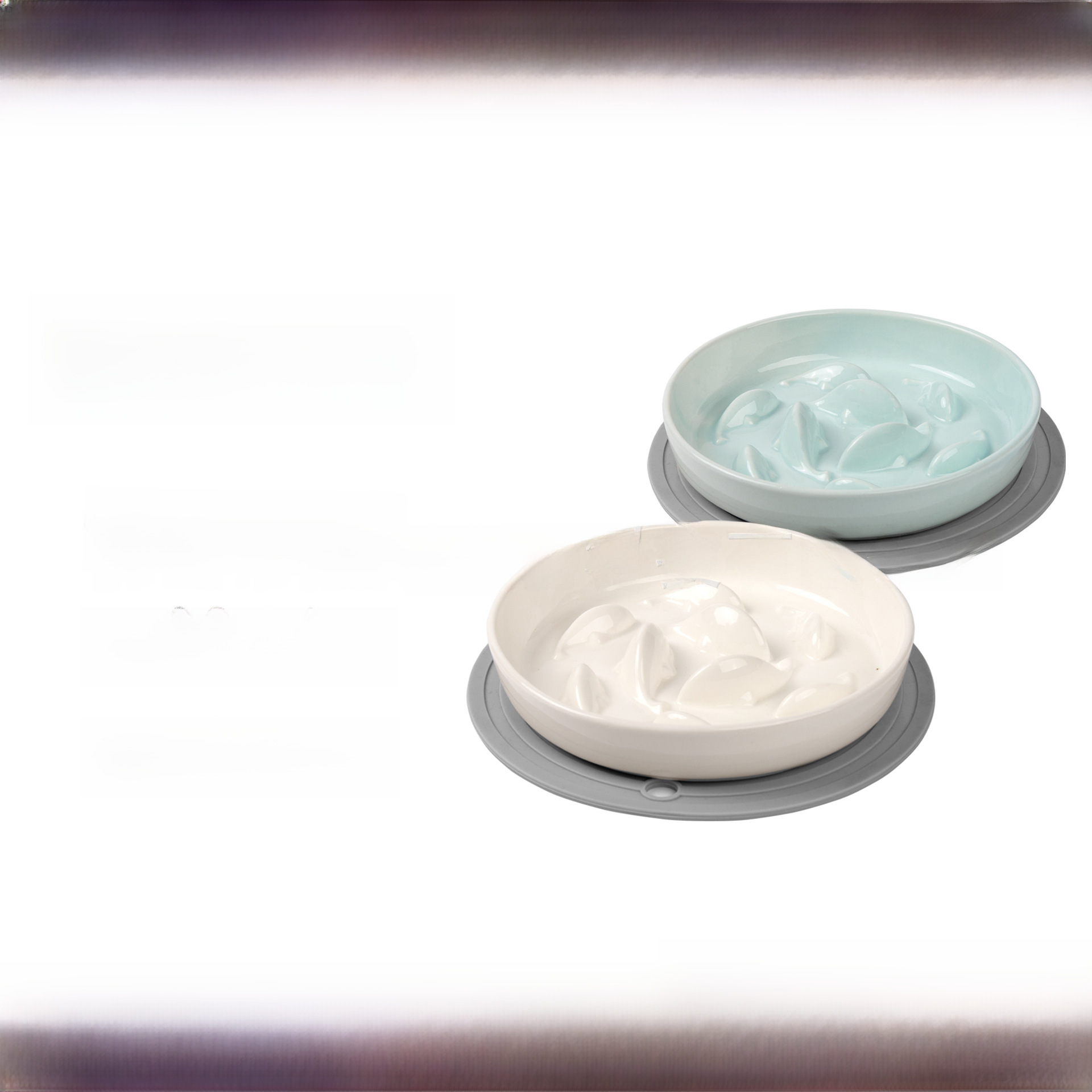 세라믹 높은 발 고양이 그릇 높이 추가 느린 음식 그릇 안티 질식 애완 동물 그릇 자궁 경부 척추 피더 애완 동물 느린 음식 캐티 그릇