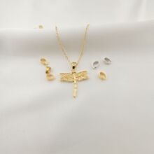 加厚光面瓜子扣 项链扣 吊坠扣 铜镀真金14K18K DIY项链配件饰品