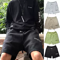 European and American GOD Line Shorts Men's High Street Trendy essentials Cotton Loose Sports Casual Pants Women