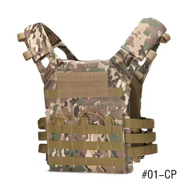 Chaleco táctico JPC chaleco de combate ligero camuflaje al aire libre multifuncional chaleco de entrenamiento MOLLE bolso al por mayor para hombres