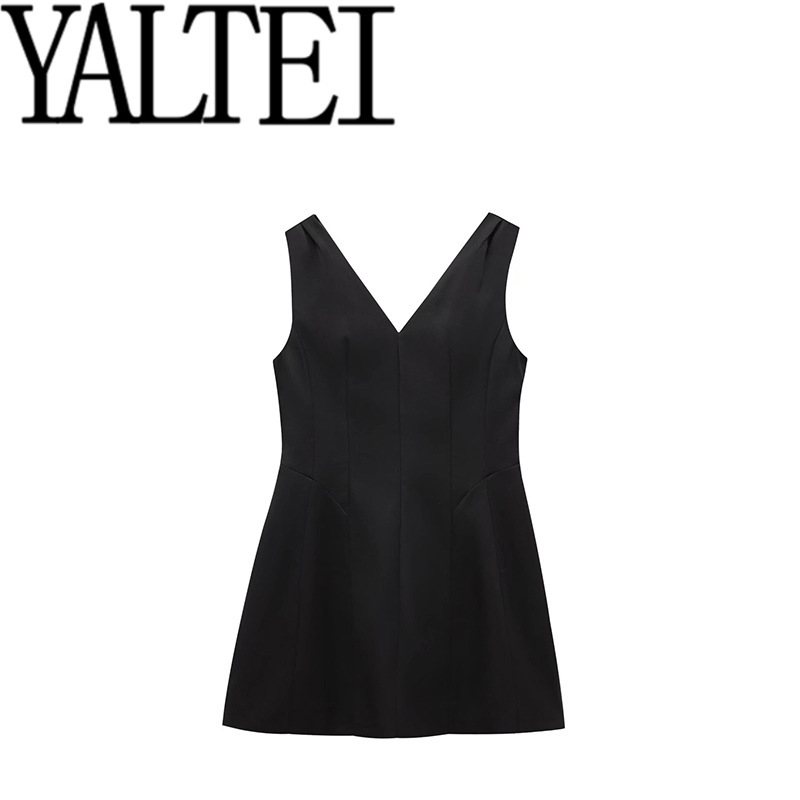 Zar New Autumn Women's Clothing European and American Style French Design Fashion Versatile Sleeveless Balloon Dress for Women 2065797