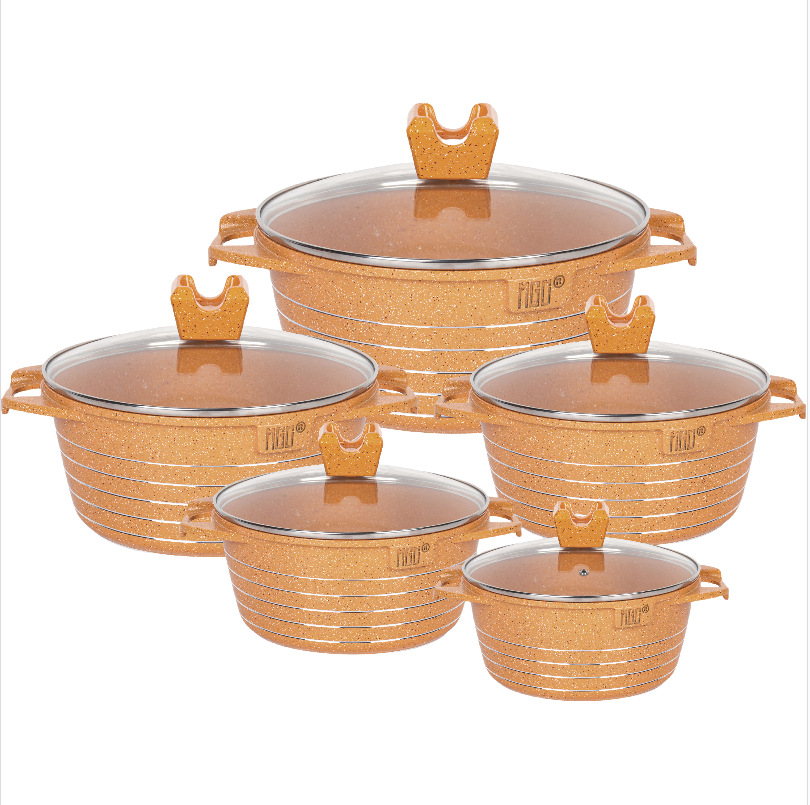 MGC línea de mármol de fondo de 10 piezas conjunto de cocina de cocina de piedra de arroz de cocina superficial image 5