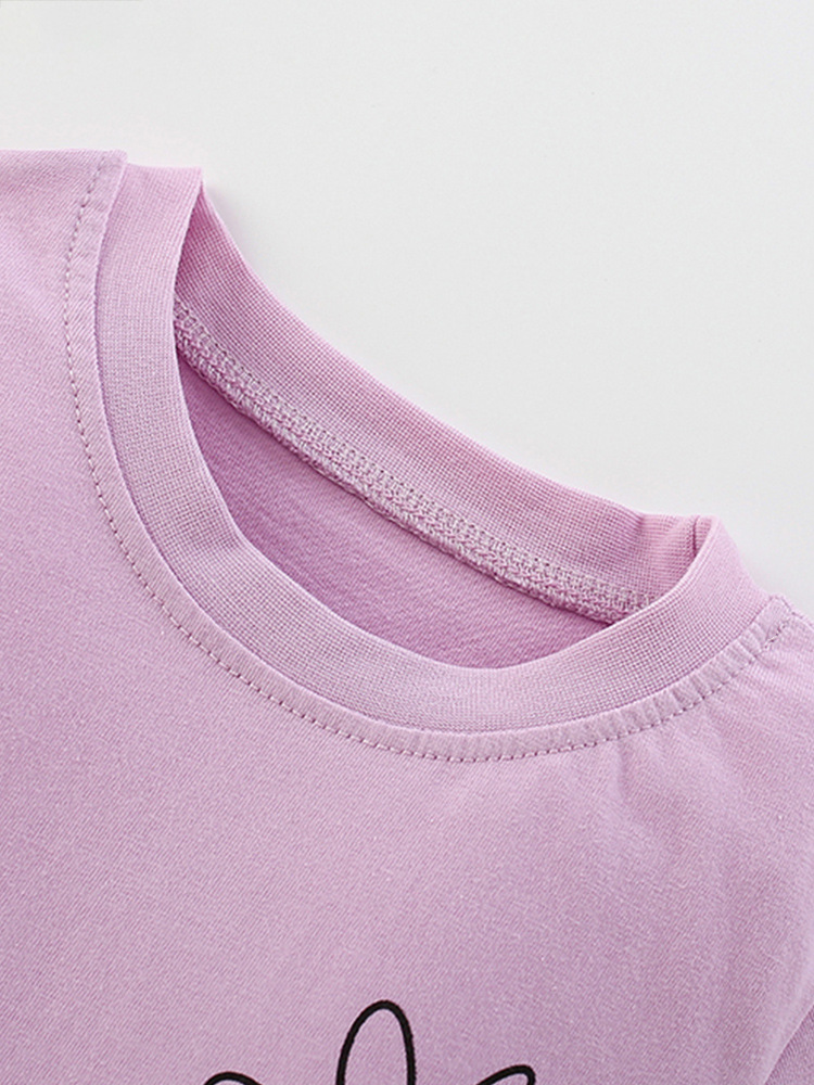 Traje de niño malwee transfronterizo hermosa camiseta de cuello redondo verano nuevo traje de dos piezas para niños europeos y americanos
