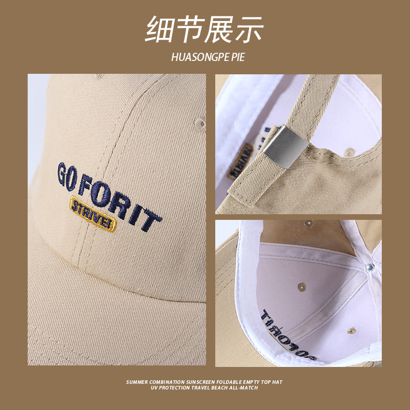 Summer sun hat for students, beach cap, UV protection
