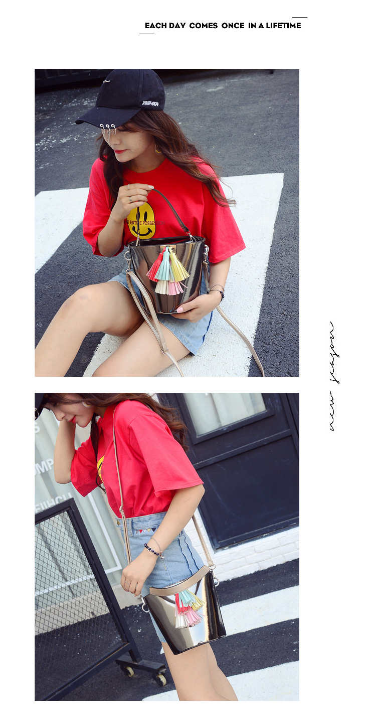 Fashion Tassel Shoulder Messenger Portable Bag display picture 14