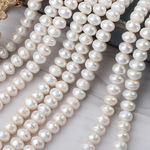 诸暨山下湖11-12mm深螺纹老蚌珍珠天然淡水半成品串珠diy螺纹珍珠