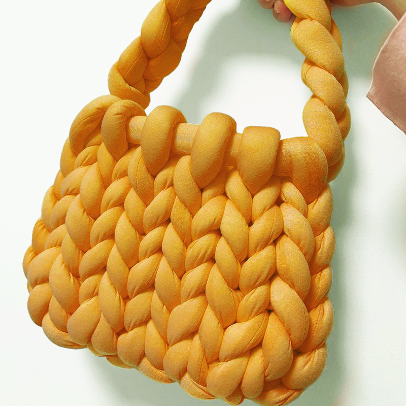 Accesorios de relleno de algodón islandés hilo diy bolsas de mano tejidas alfombras de alfombra de hilo de lana super gruesa ganchillo