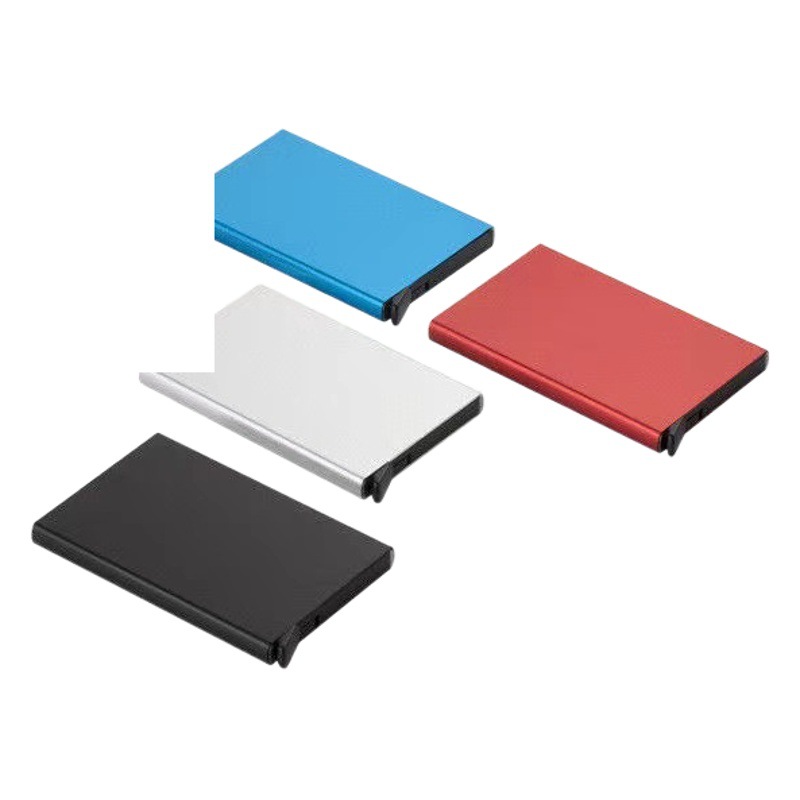 Portatarjetas de metal con protección RFID (para tarjetas/crédito)