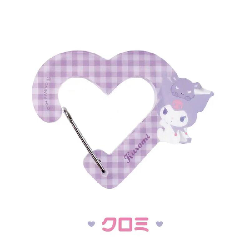 sanrio爱心扣亚克力装饰扣挂件库洛米美乐蒂包包挂件钥匙扣|undefined