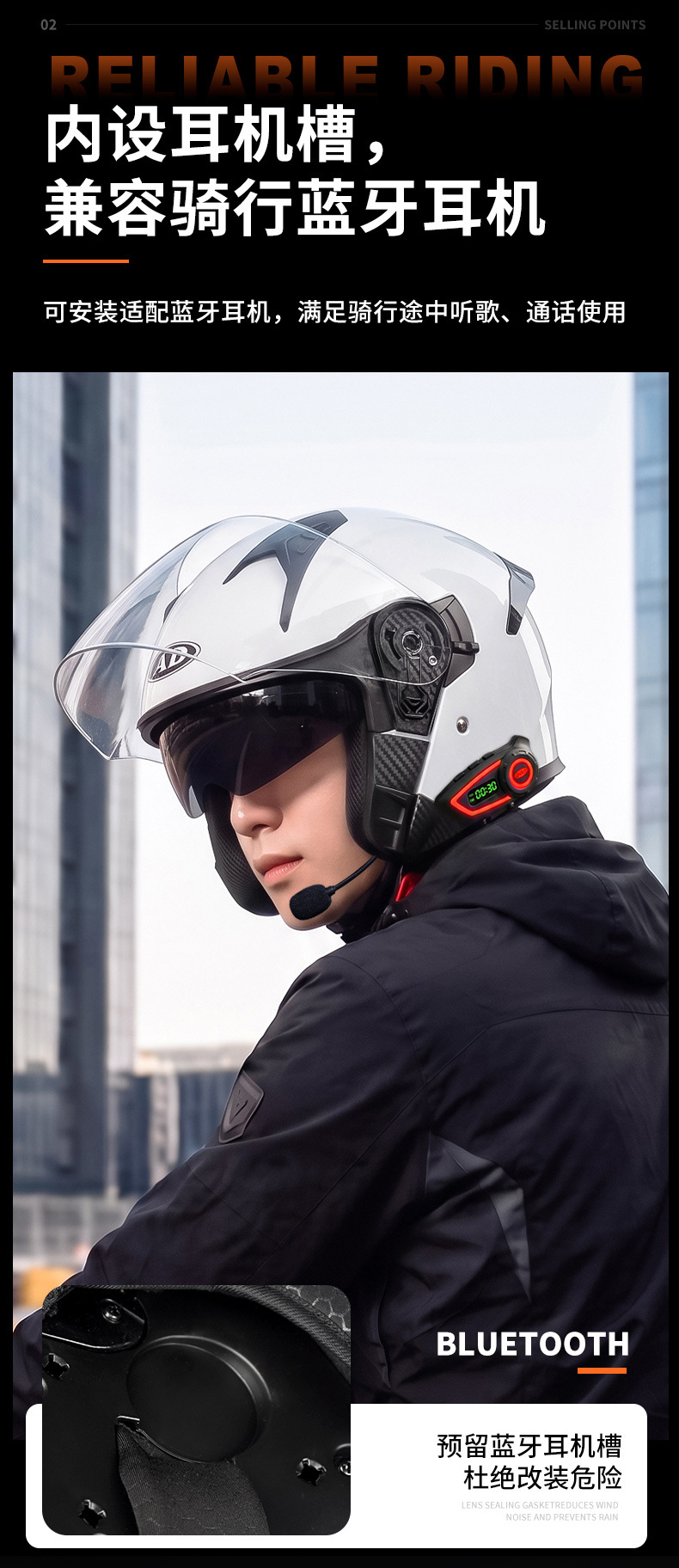 AD electric motorcycle helmet for men and women, suitable for all seasons, 3C certified, three-quarter half helmet for scooters and motorcycles