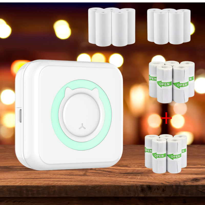 [White and Green] 10 rolls of 10-year paper 10 years 10 rolls of self-adhesive paper