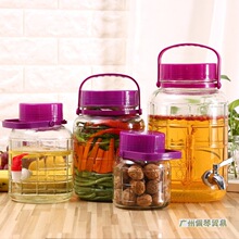 酿酒泡酒玻璃瓶带盖子杨梅酒瓶斤酵素罐咸菜泡菜坛子密封罐酒坛