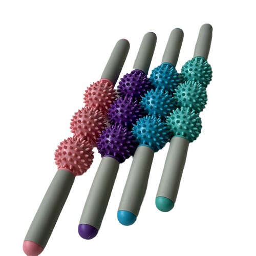 Hedgehog Ball Massage Stick Yoga Massage Stick Mace Sports Roller Yoga Gear Muscle Deep Relaxation Roller