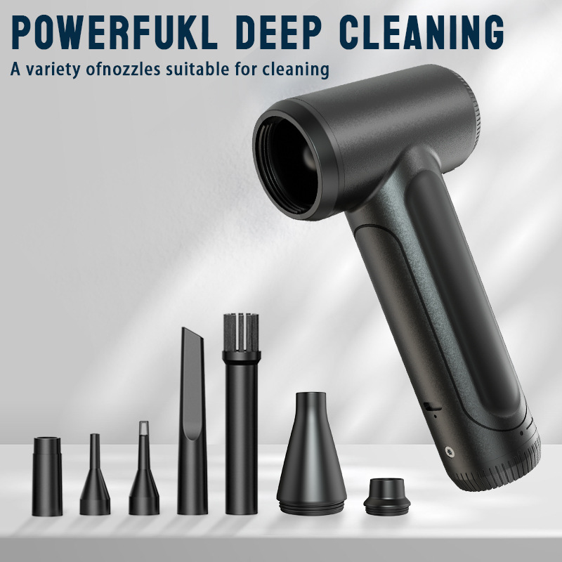 Mini small handheld fan keyboard dust blower car vacuum cleaner wireless high power brushless violent fan