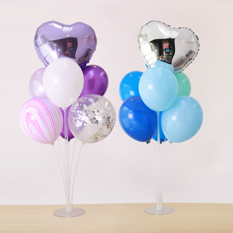 Mesa de Globo flotante soporte transparente diseño decorativo carretera Soporte de globo de plomo soporte de pantalla de globo soporte de mesa de globo