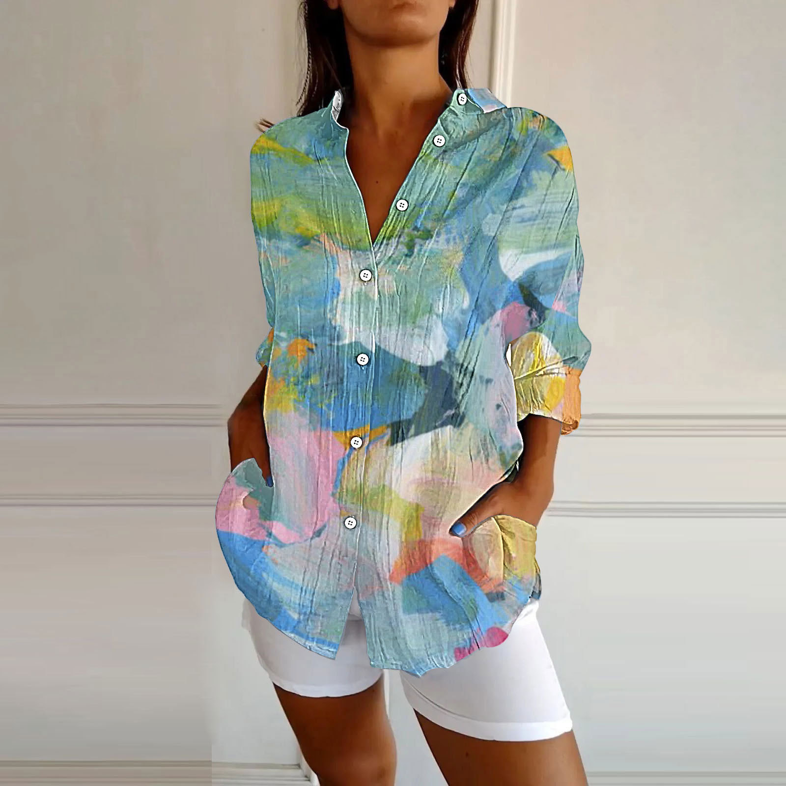 (Cross-border trading), shirt, 3D, European style