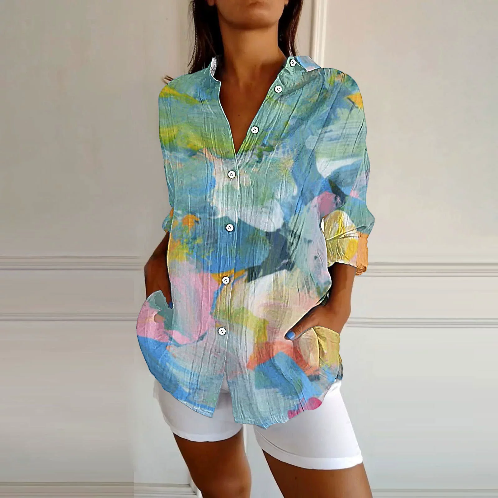 (Cross-border trading), shirt, 3D, European style